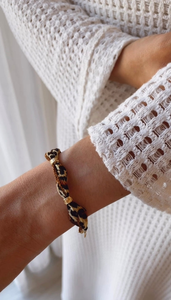 Bracelet Indomptable léopard