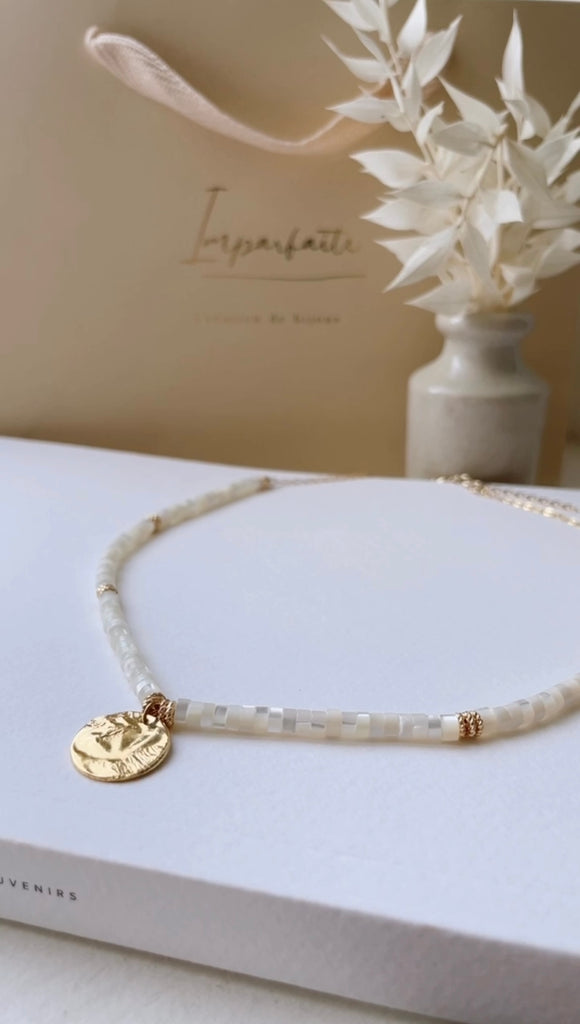 Collier Écume nacrée