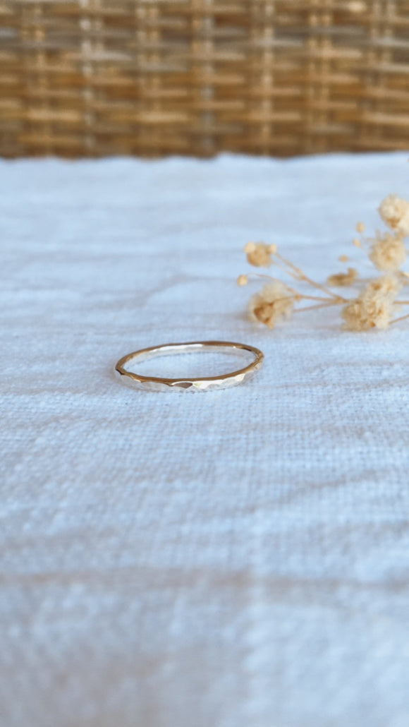 Bague discrète argent